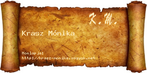 Krasz Mónika névjegykártya
